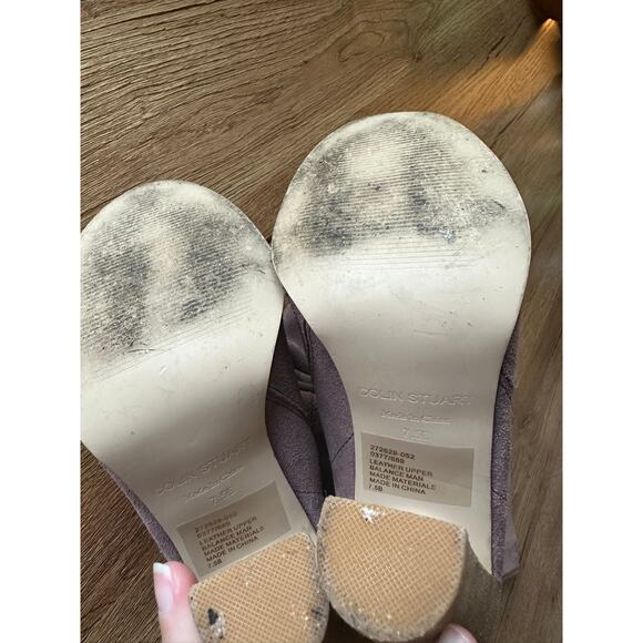 Colin Stuart Blush Suede Knee High Boots Size 7.5 - Picture 3 of 7